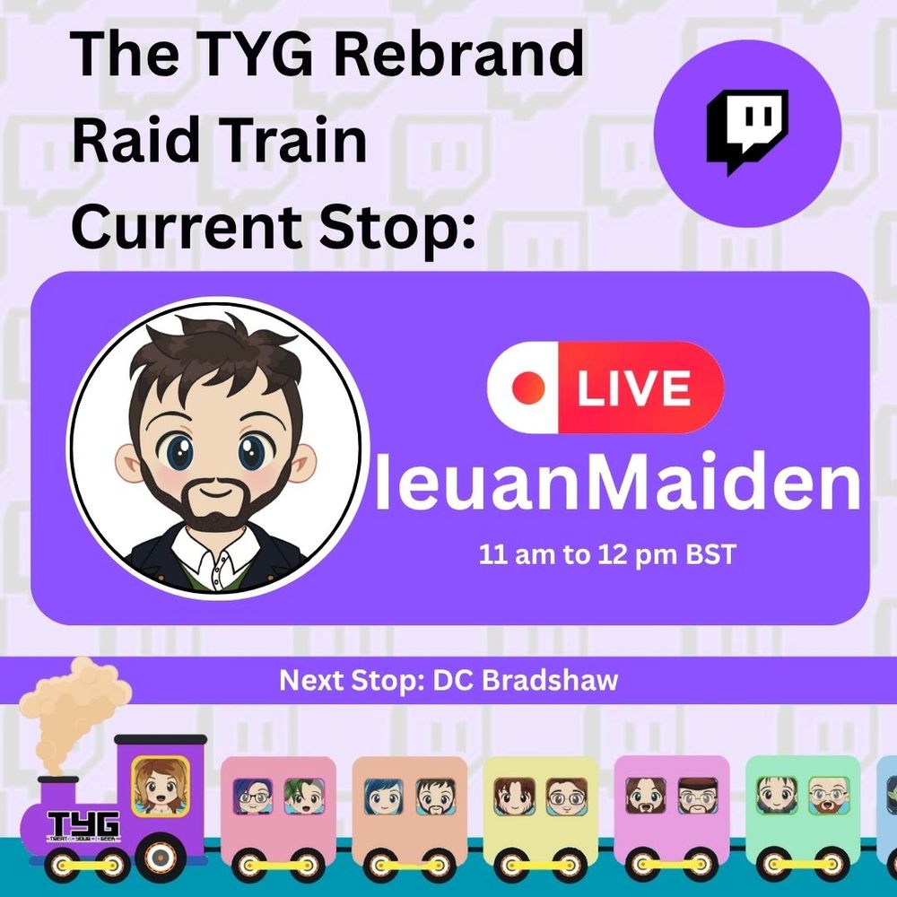 ieuanmaiden's twitch banner for the raid train