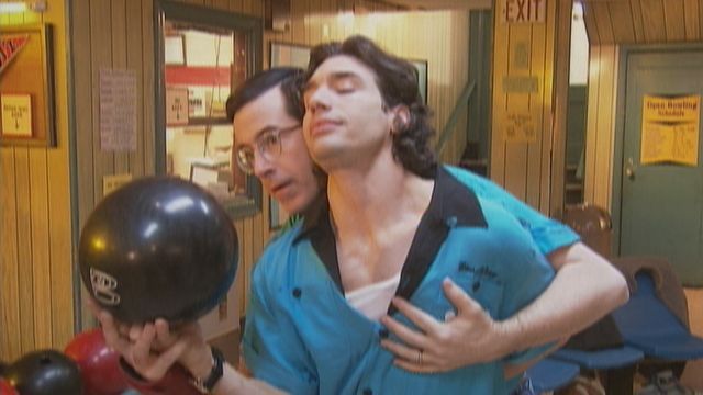 Noblet and Jellineck in Strangers With Candy embracing each other/being good friends