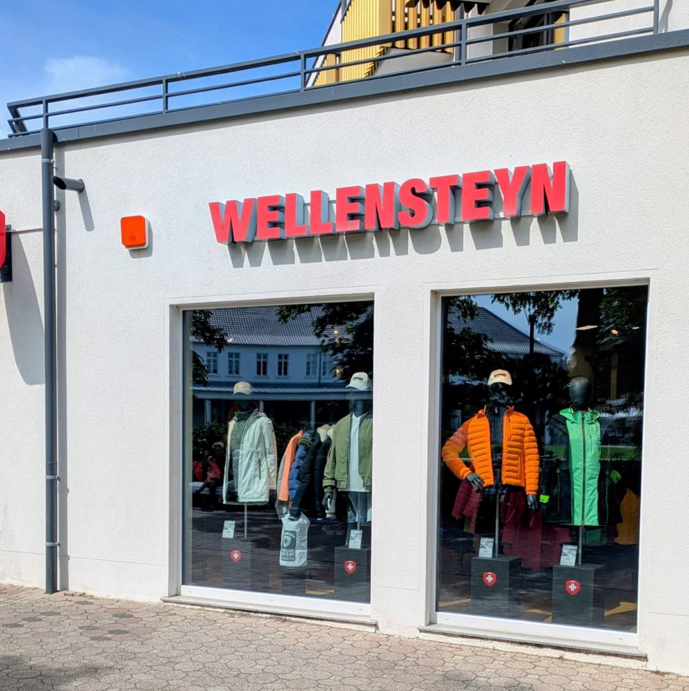 Ladenfront der Firma Wellensteyn