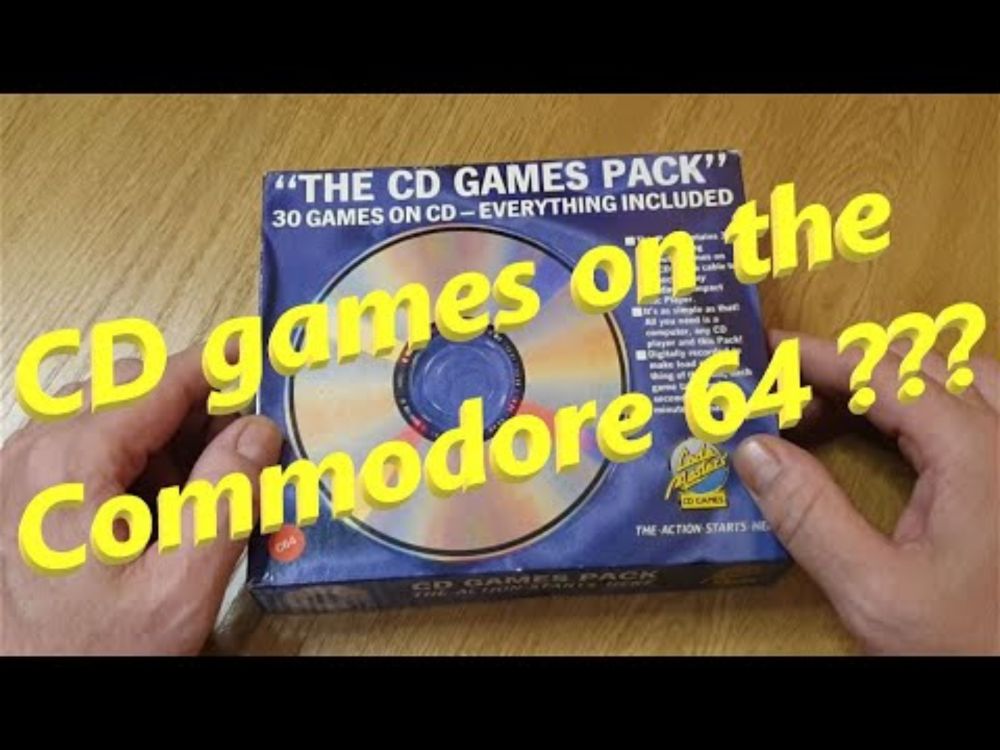 CD Games on a Commodore 64 Codemasters CD Games Pack