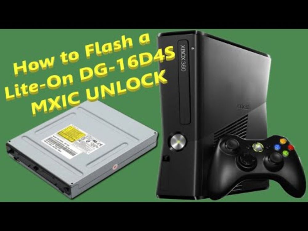 How to Flash an Xbox 360 Slim DG 16D4S MXIC Drive using a TX Switch or Probe