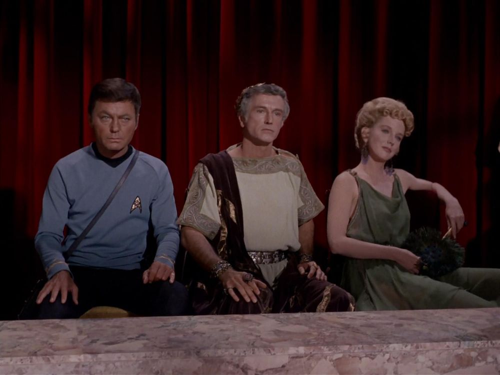 Image from "Plato's Stepchildren", episode 10 of season 3 of Star Trek: The Original Series