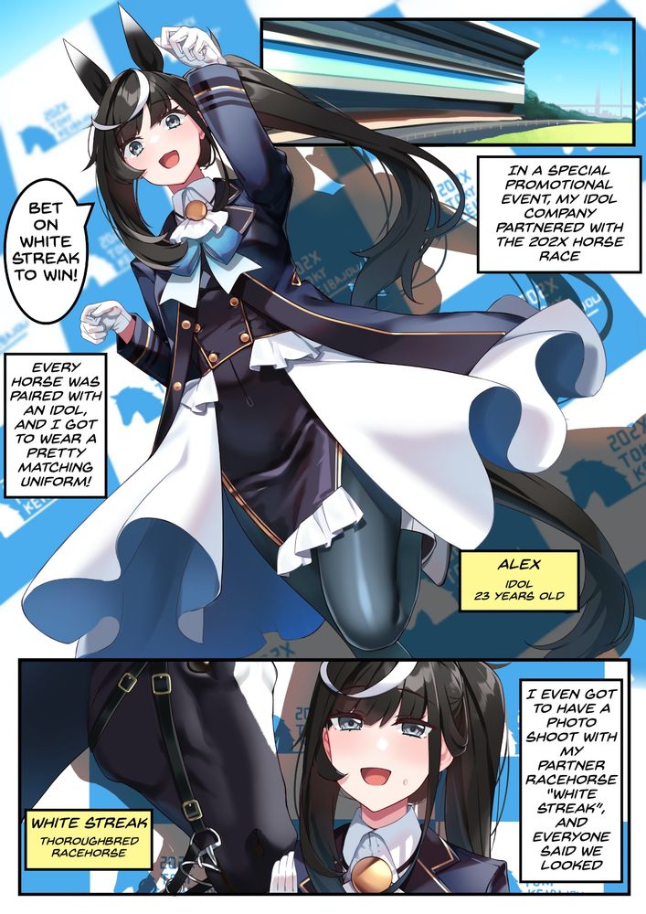 Alex's interview cosplaying as White Streak
