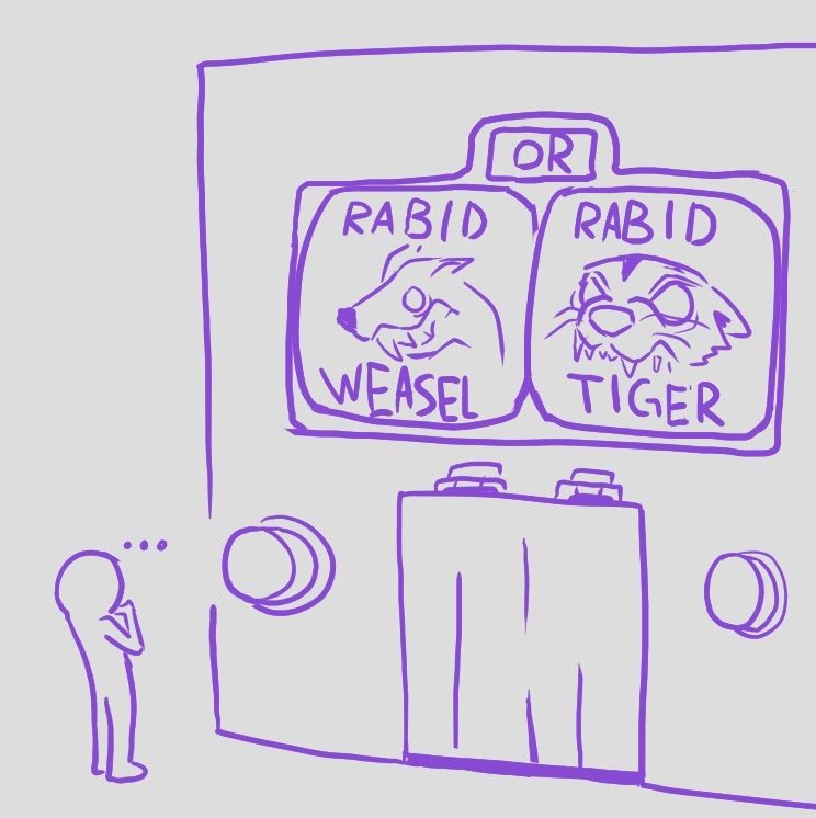 A drawing I did a few days before the 2024 United States federal election.