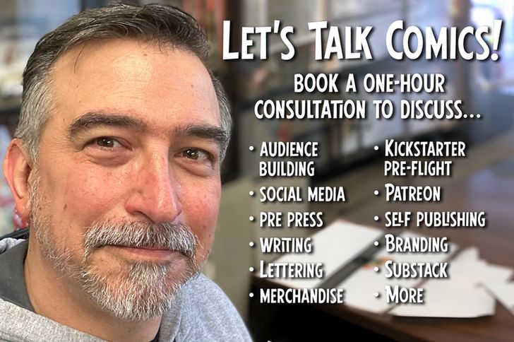 Book a comics consultation with Brad Guigar