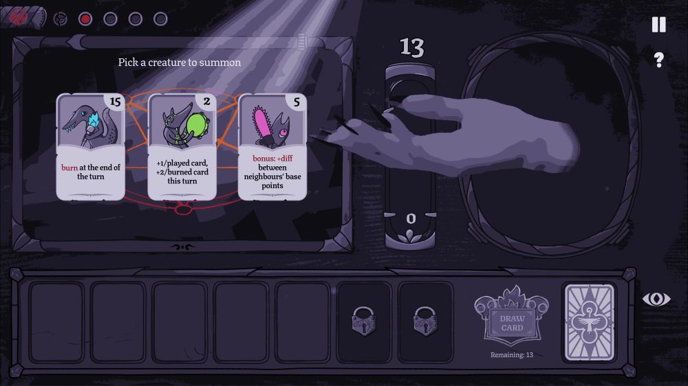 Screenshot from upcoming game Burn With Me