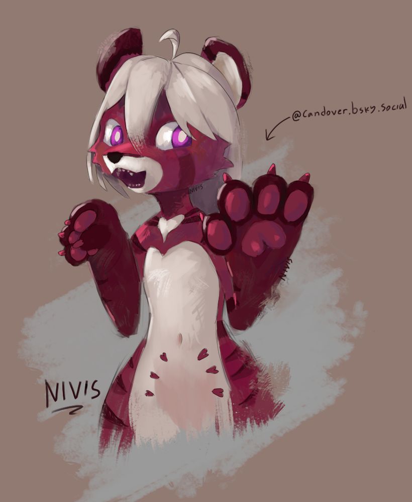 candover character saying hi by waving its big paw

#furry #furryart