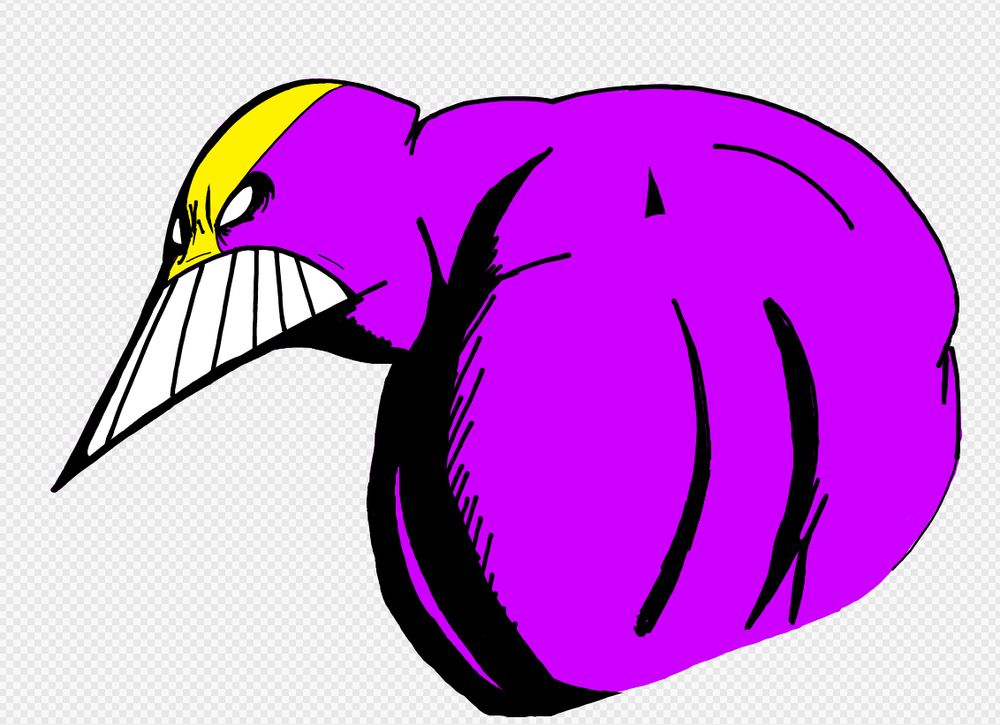 unfinished upper body shot of Sam Kieth's "The Maxx"