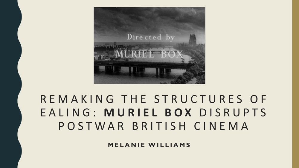 powerpoint slide for presentation on British director Muriel Box