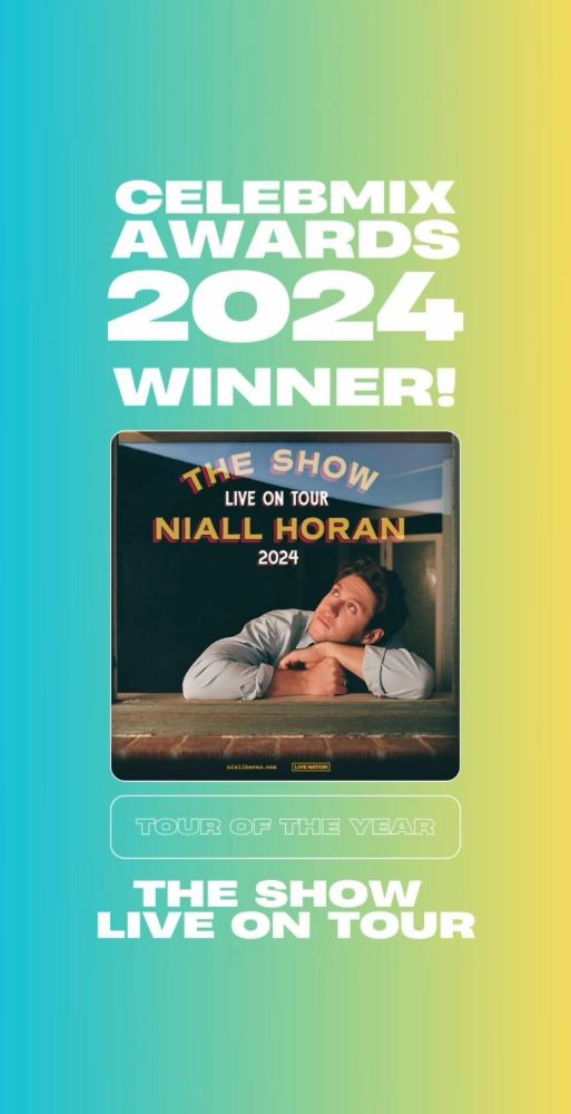 Niall Horan's "The Show: Live on Tour" won Tour of the year at the CelebMix Awards 2024