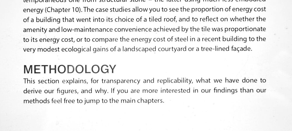 Excerpt from forthcoming book Form Follows Fuel in which the Methodology section begins by offering readers the option to skip reading it and go straight to the analysis.