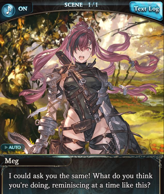 Meg: I could ask you the same! What do you think you're doing at a time like this?