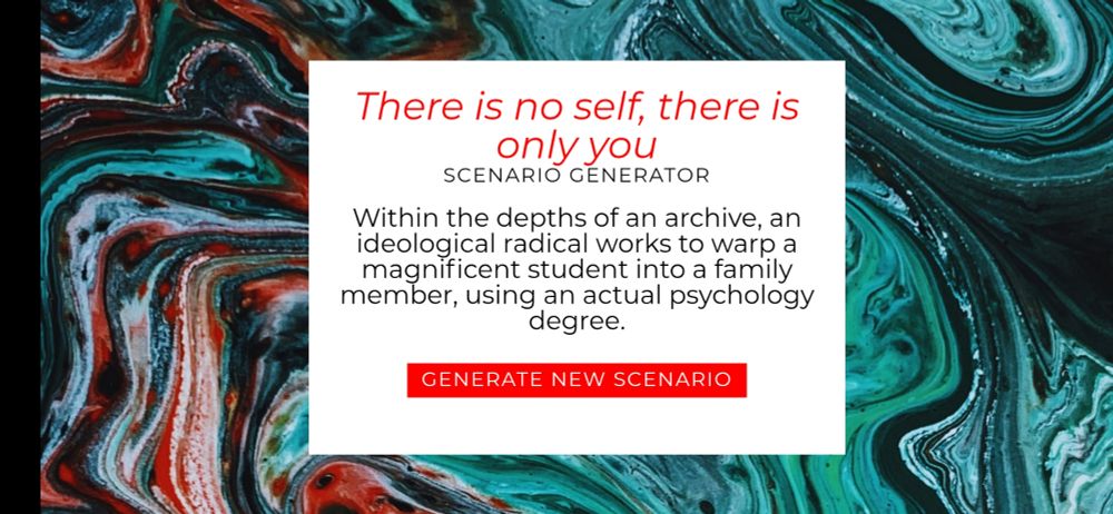 Within the depths of an archive, an ideological radical works to warp a magnificent student into a family member, using an actual psychology degree.