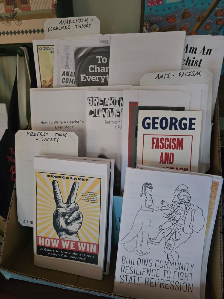 zines about anarchism, antifascism, and protesting
