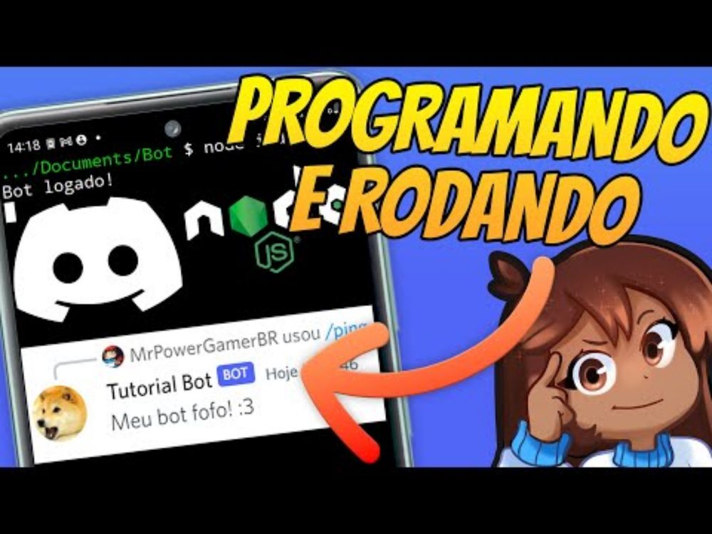 Como PROGRAMAR e RODAR um Bot para o Discord pelo seu celular!