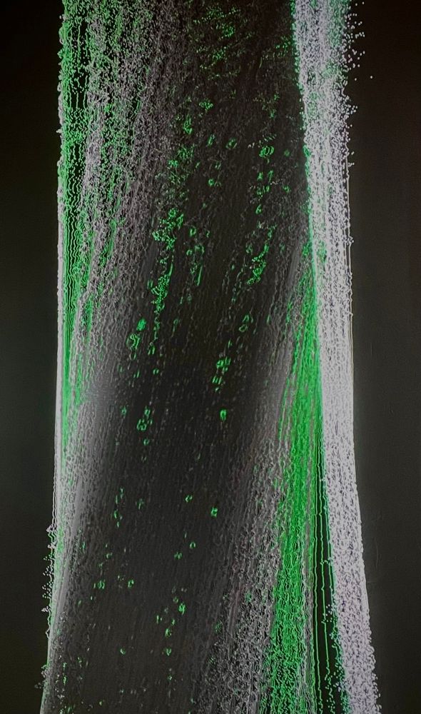 Abstract 3d projection on a wall