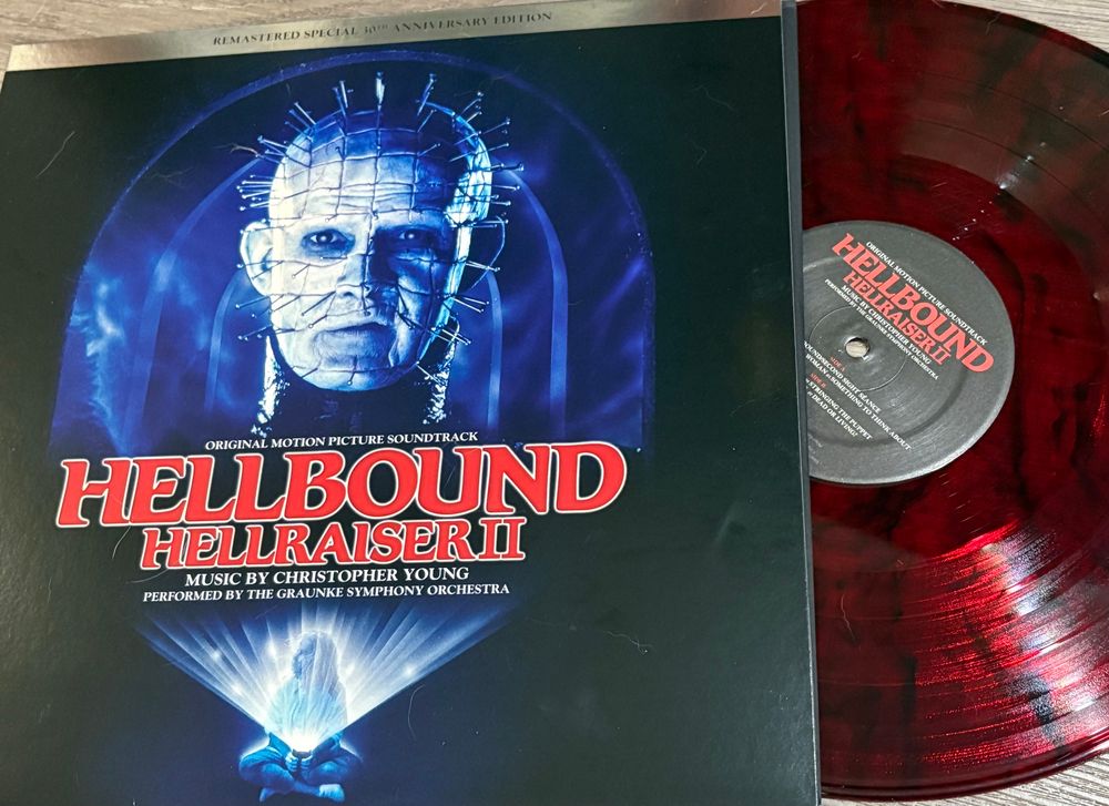 Hellraiser II vinyl record
Red blood color lp
Pinhead and Tina on the #vinyl album cover
#nowplaying