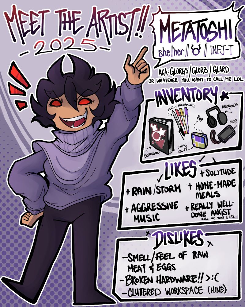 Meet the artist picture of an artist named metatoshi (also goes by glorgs)

