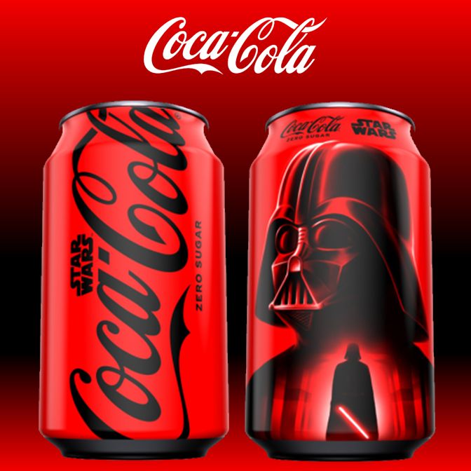 "Star Wars" Coca-Cola can featuring Darth Vader (2025)