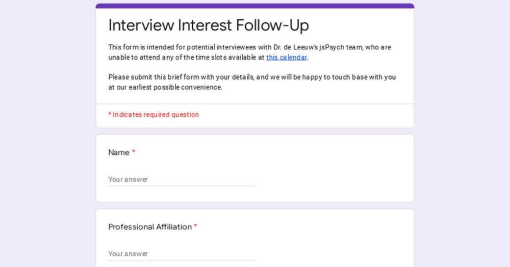 Interview Interest Follow-Up