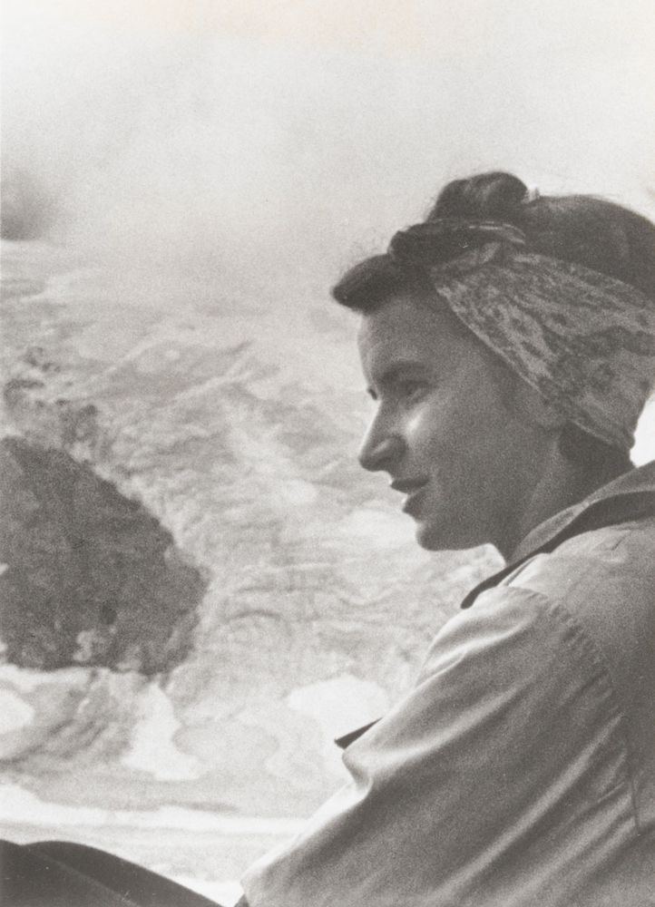 Image Source:
https://www.science.org/content/article/after-bizarre-journey-prized-history-molecular-biology-archive-finds-new-home

Rosalind Franklin, whose lab created Photo 51 in 1952, on vacation in Italy 2 years earlier.

Credit
Vittori Luzzati/Science History Institute