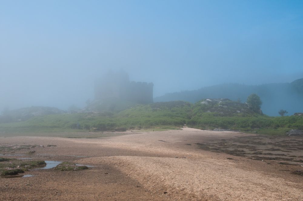 Tioram Castle in the mist