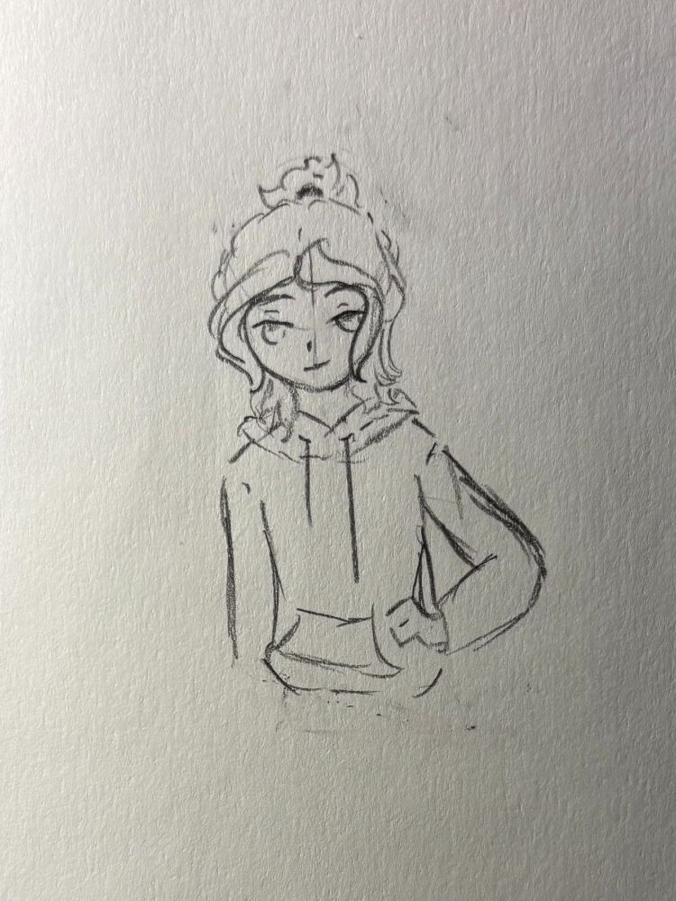 A sketch of Xesber with a smug grin and his hand in his hoodie

Made by the sensational RougeKamakazi