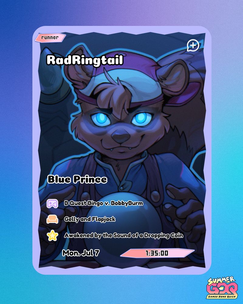 Blue Prince - B Quest Bingo v. BobbyBurm - Couch: Gelly and Flapjack - Awakened by the Sound of a Dropping Coin - Monday July 7th - Estimate of 95 minutes