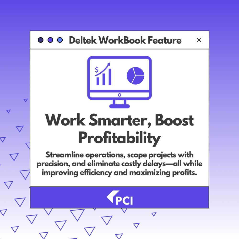 Deltek WorkBook Feature
Work Smarter, Boost Profitability
Streamline operations, scope projects with precision, and eliminate costly delays - all while improving efficiency and maximizing profits.