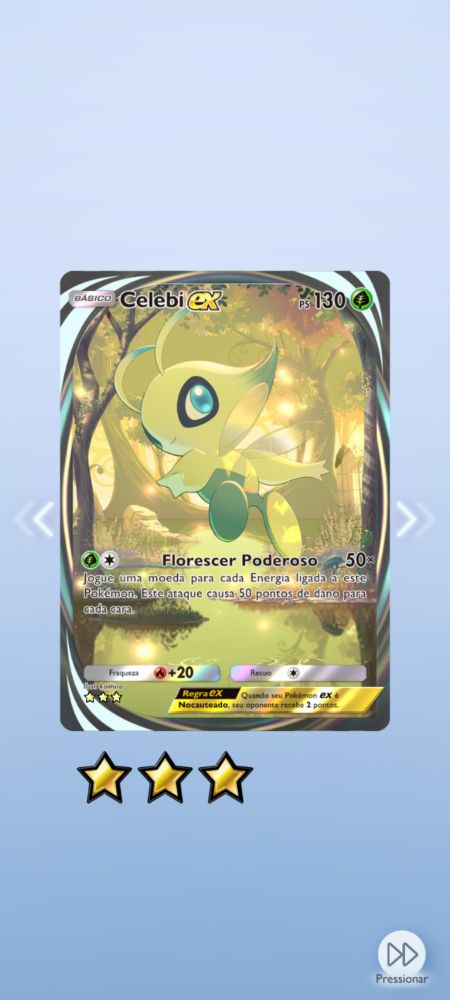 Carta pokemon celebi
