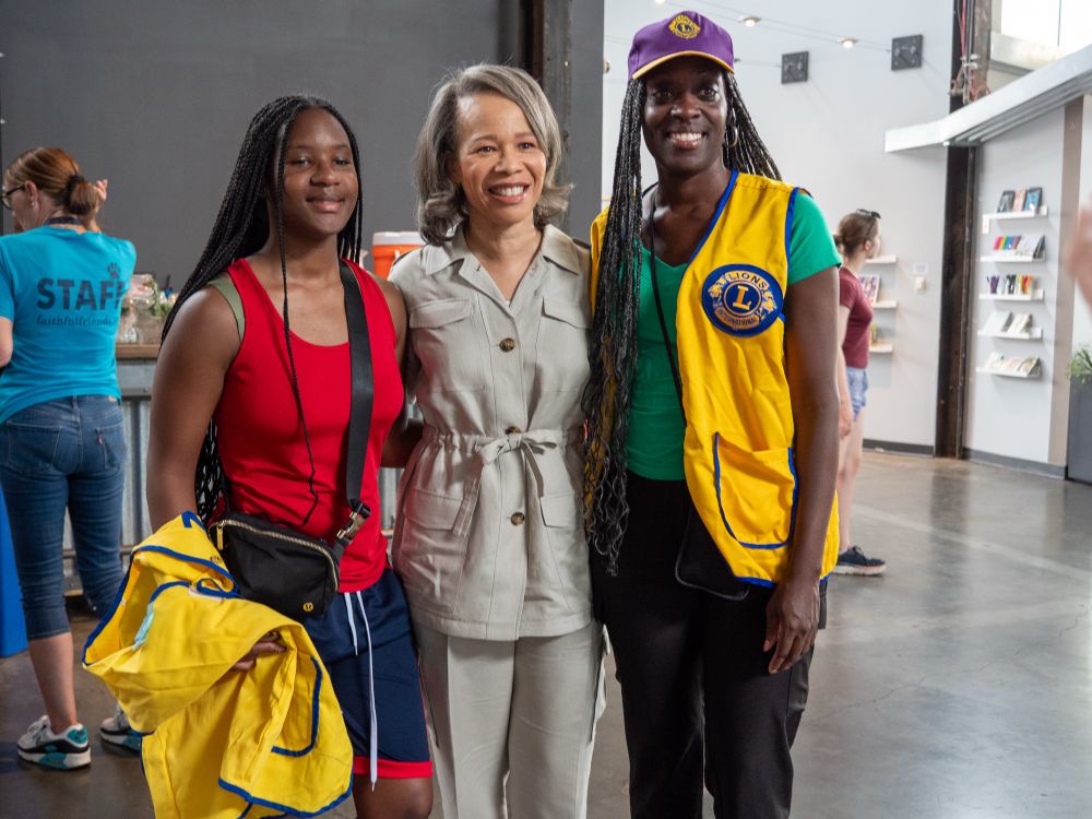 Senator Lisa Blunt Rochester pictured with members of Lions International