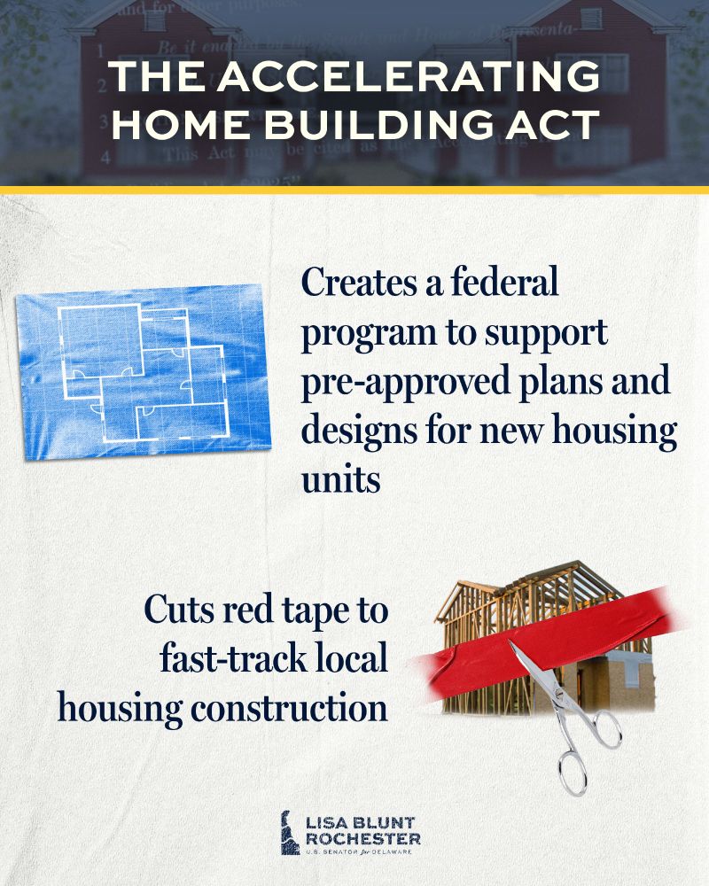 The Accelerating Home Building Act: Creates a federal program to support pre-approved plans and designs for new housing units; Cuts red tape to fast-track local housing construction
