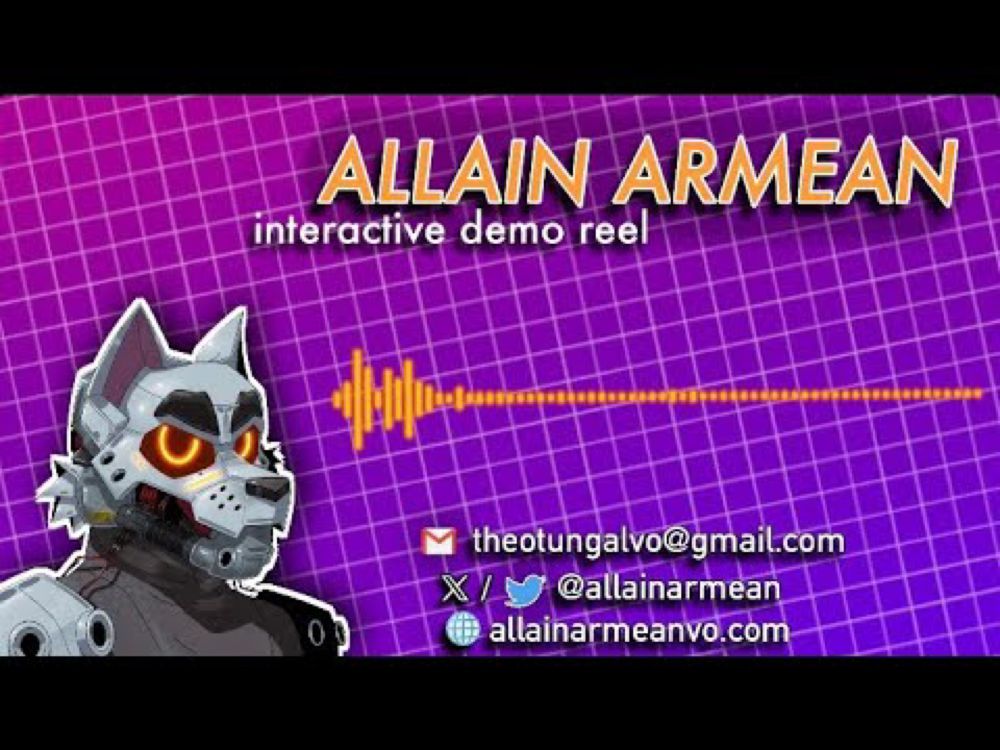 Interactive Voice Acting Demo Reel - Allain Armean