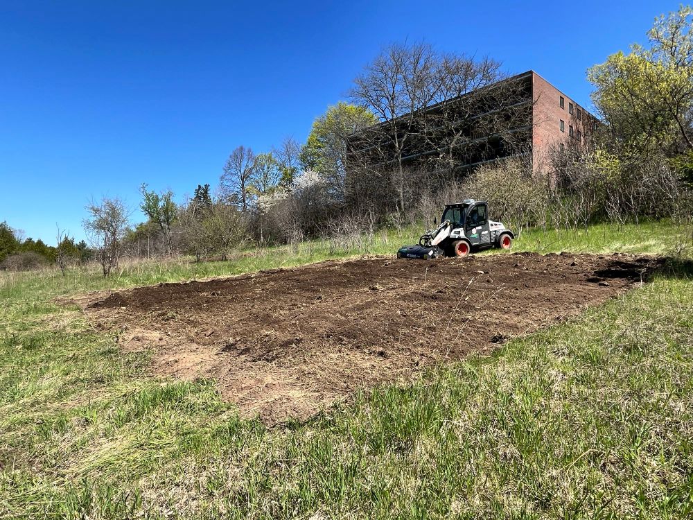 Site preparation for an additional mini forest node in Crane Park.
