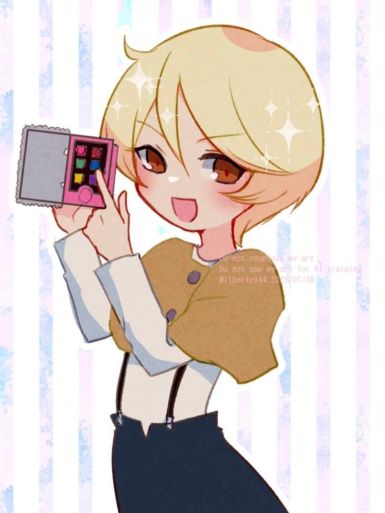絵 プリチャン/ARROWS/アユミくん(キンツア程度の知識)
プリチャンキャストを右手に持って左手で画面を押しています