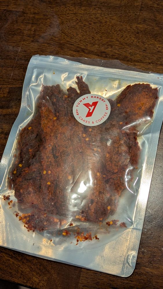 Beef jerky from Yummy Bakery