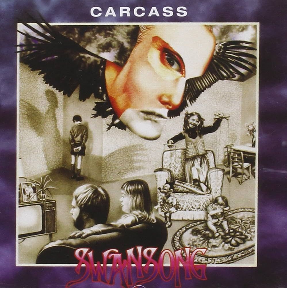 The album cover or cover art for Swansong by Carcass