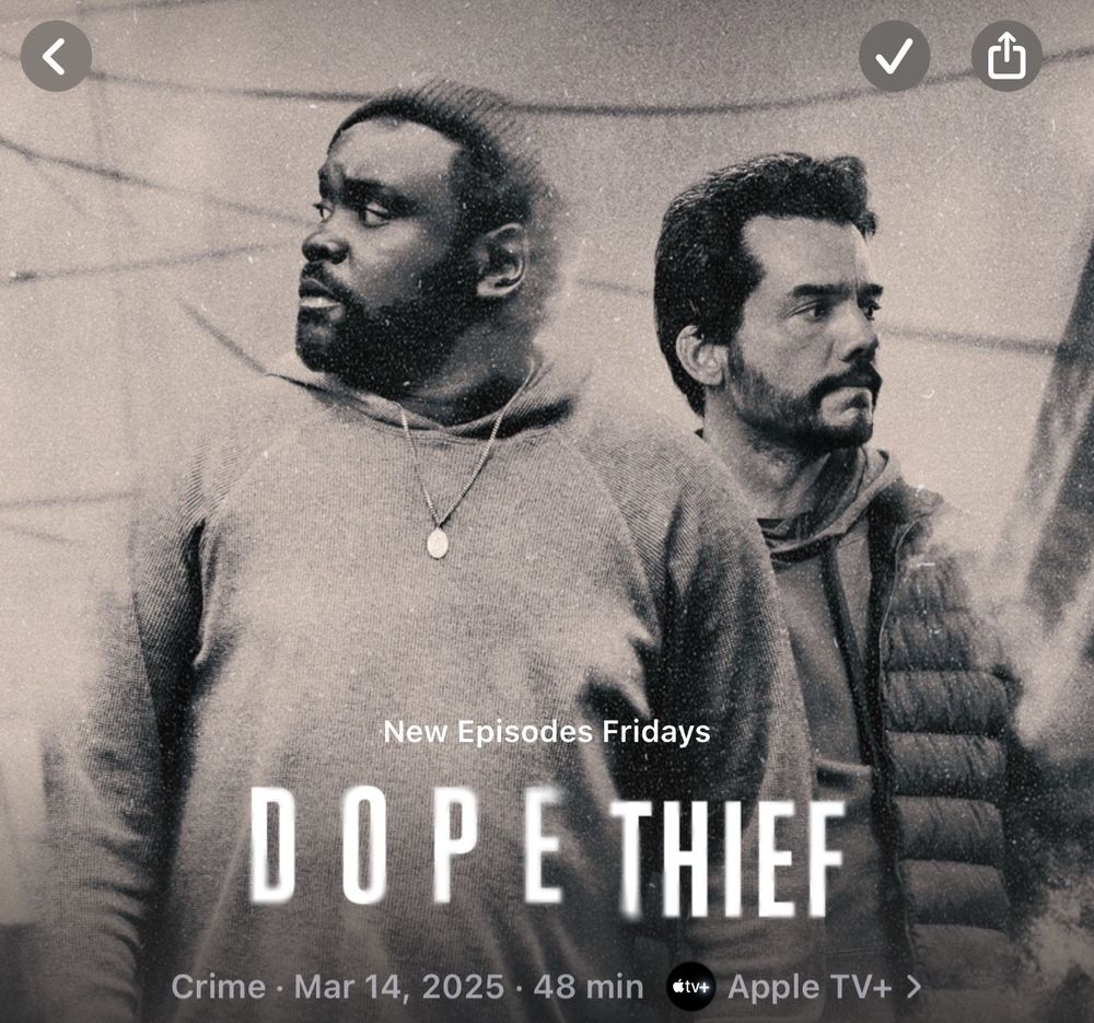 Ad for Dope thief on Apple Tv 