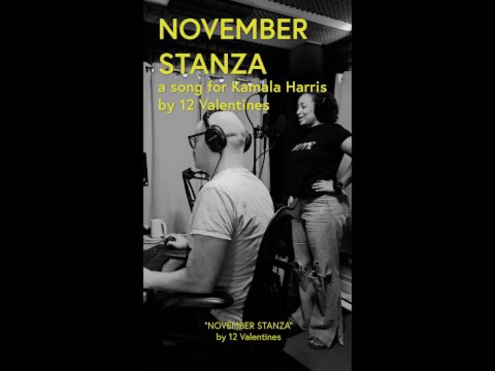 NOVEMBER STANZA | a song for Kamala Harris | 12 Valentines