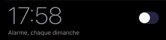 Activation d'une alarme pour 18h tous les dimanches