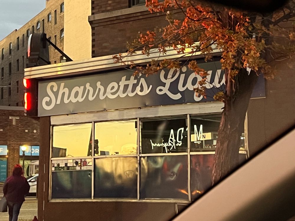 Sharrett’s Liquors storefront in St. Paul