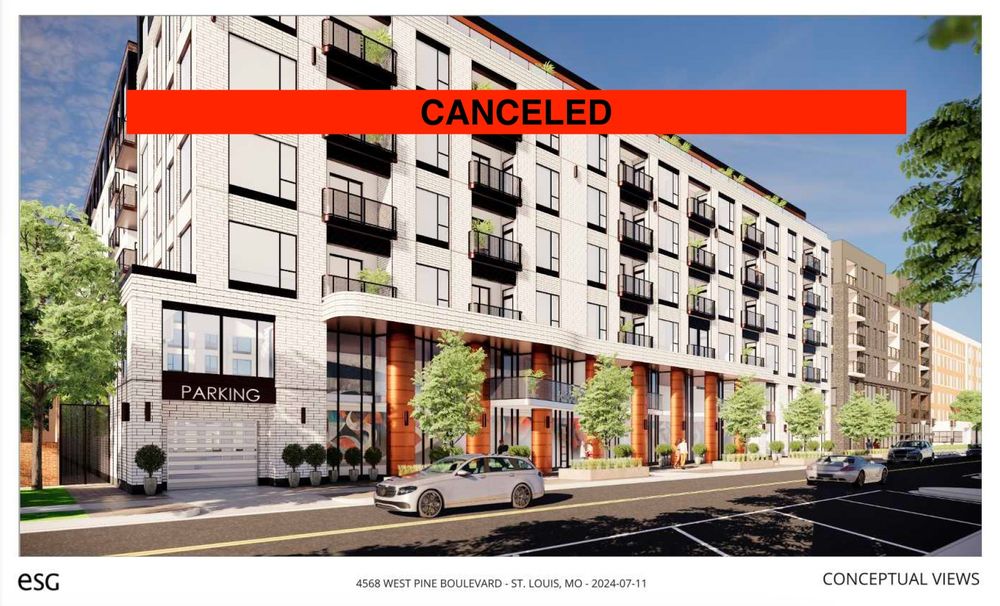 ID: A seven story brick building that will not be built after the developer withdrew their proposal and terminated their offer for the property