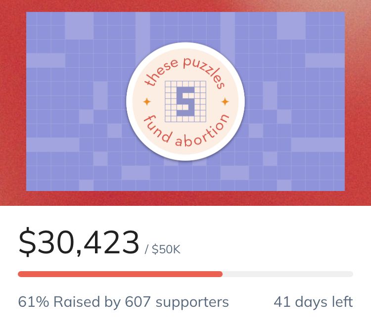 Screenshot of TPFA fundraising page, showing 30,423 dollars raised toward the 50,000 dollar goal