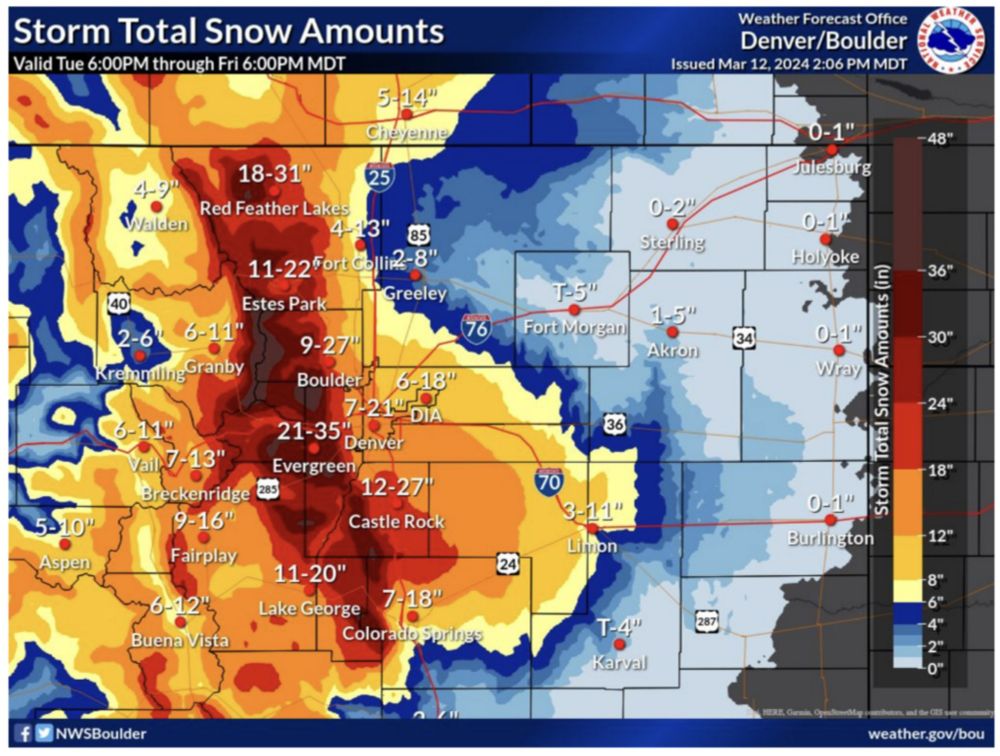 How has Front Range snowstorm forecasting advanced since March 2003? - Colorado Climate Blog