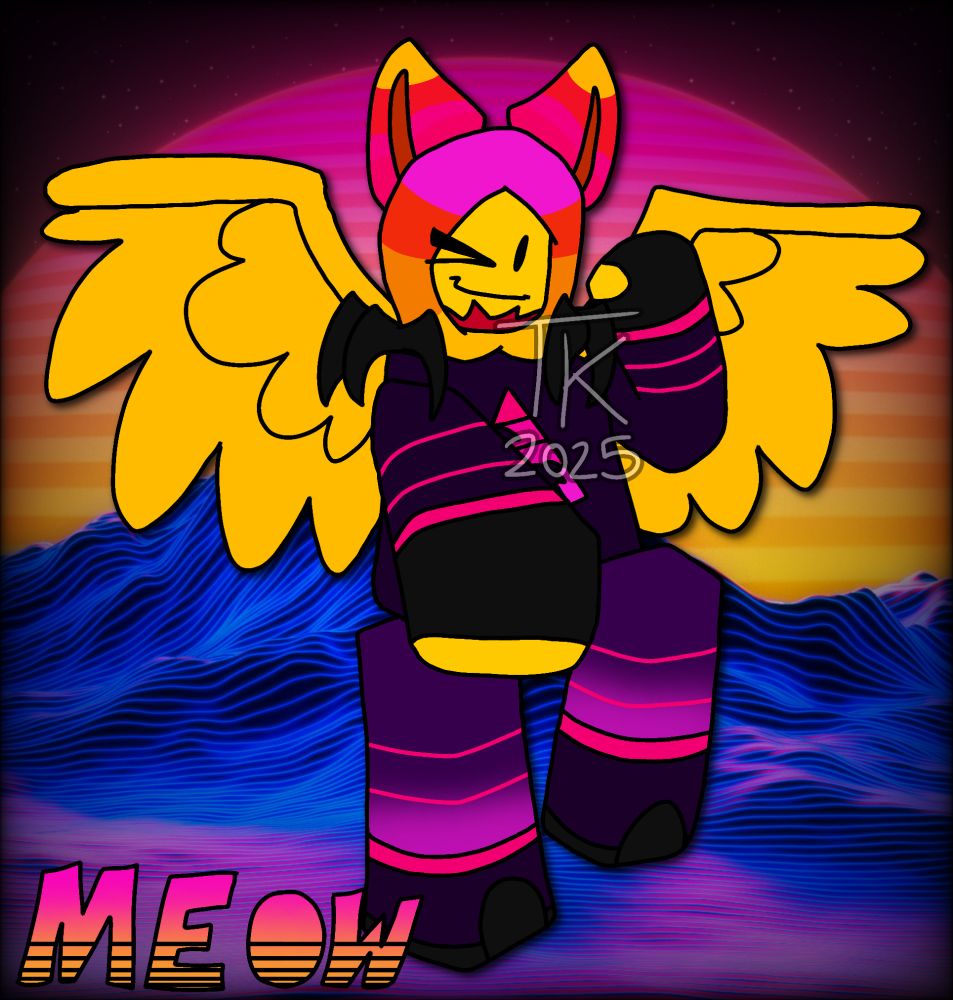 MEOWMEOWGIRL1107, character by my friend Vibrant (meow)