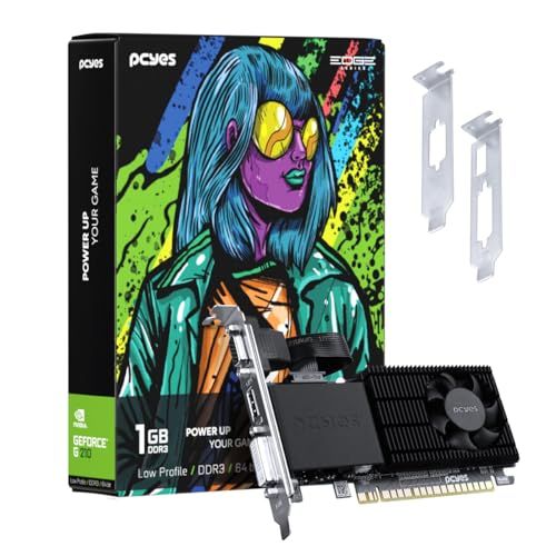 Imagem do produto: 🛒 GPU NVIDIA GEFORCE G 210 1GB DDR3 64 BIT PROJETO EDGE LOW PROFILE SINGLE FAN - PPE210DR3SFBR