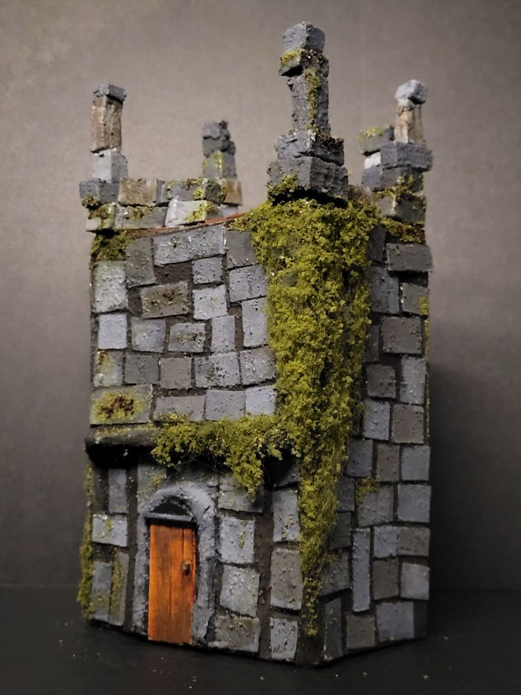 As seen in this angle the trapdoor opens onto a small landing. The uneven brick pillars are more sturdy than they look.
