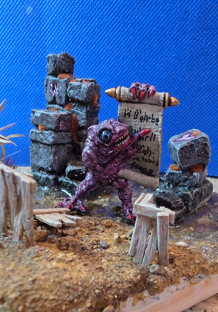 Deep one herald in purple