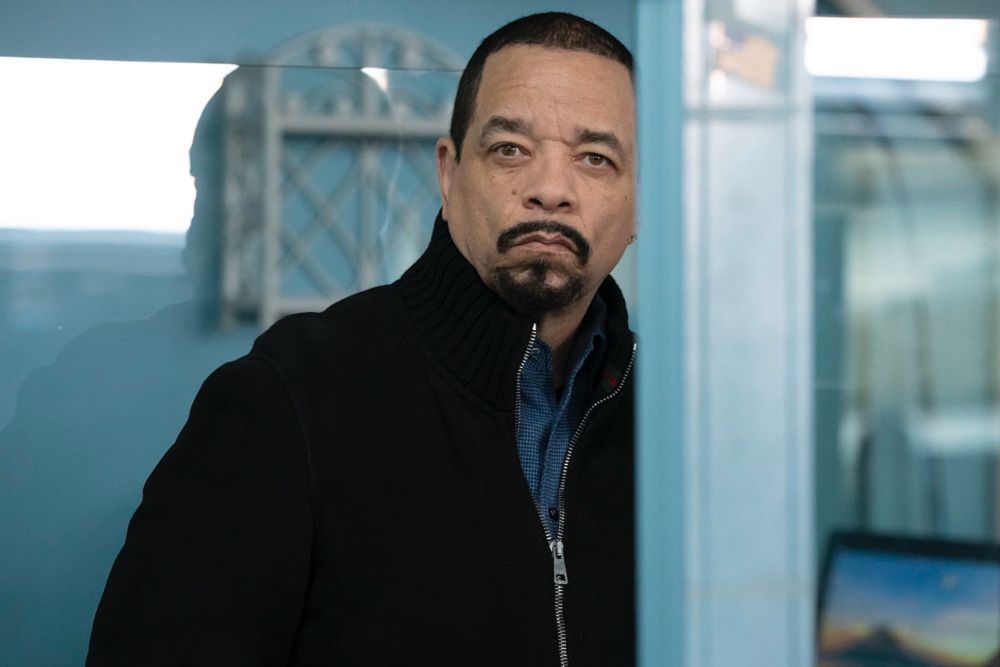 Fin Tutuola stares beadily at camera