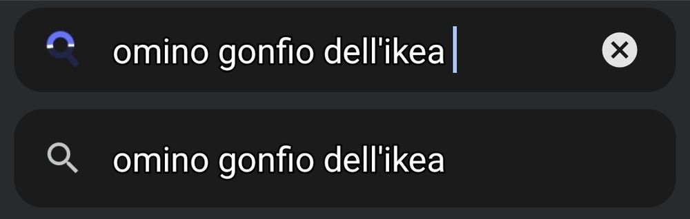 Scrive "omino gonfio dell'Ikea" nel motore di ricerca 